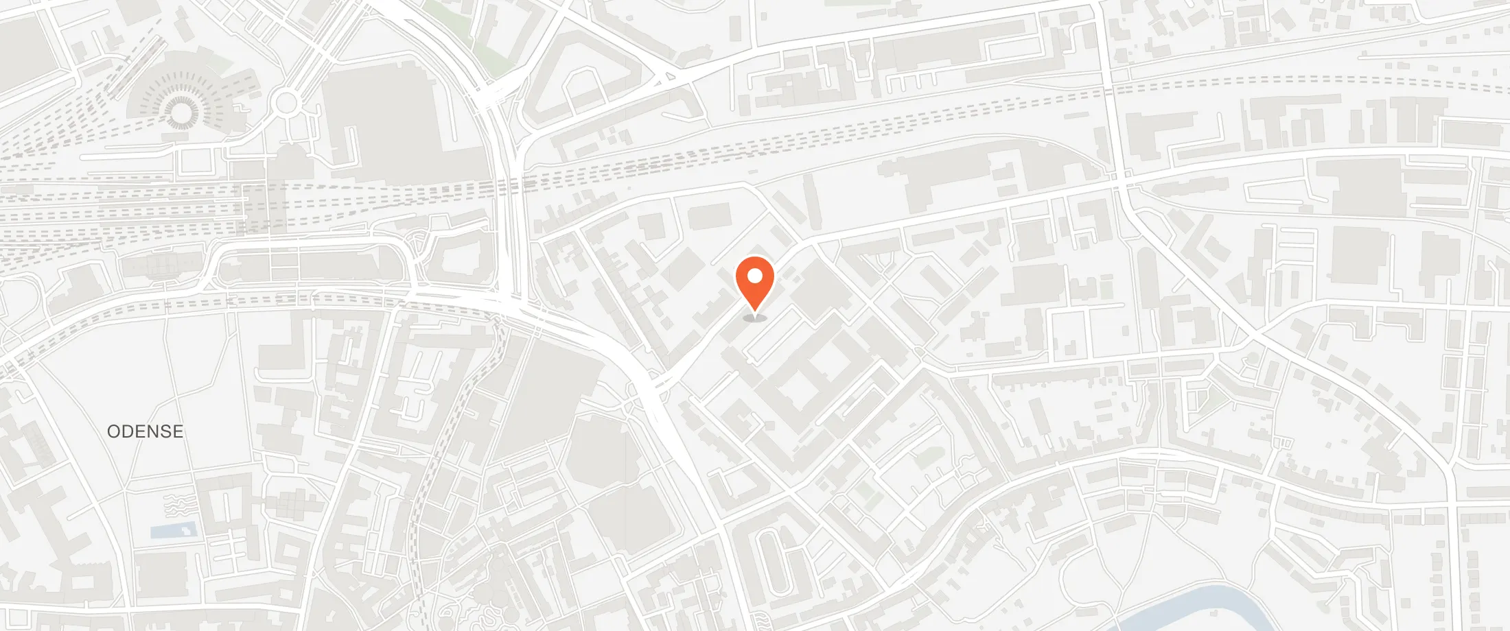 Kort over Rytterkasernen 21, Rytterkasernen 21, 5000 Odense