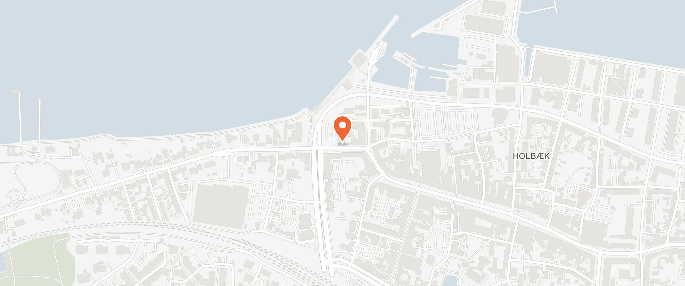 Kort over Sidesporet Kur & Kultur, Ahlgade 1B, 4300 Holbæk