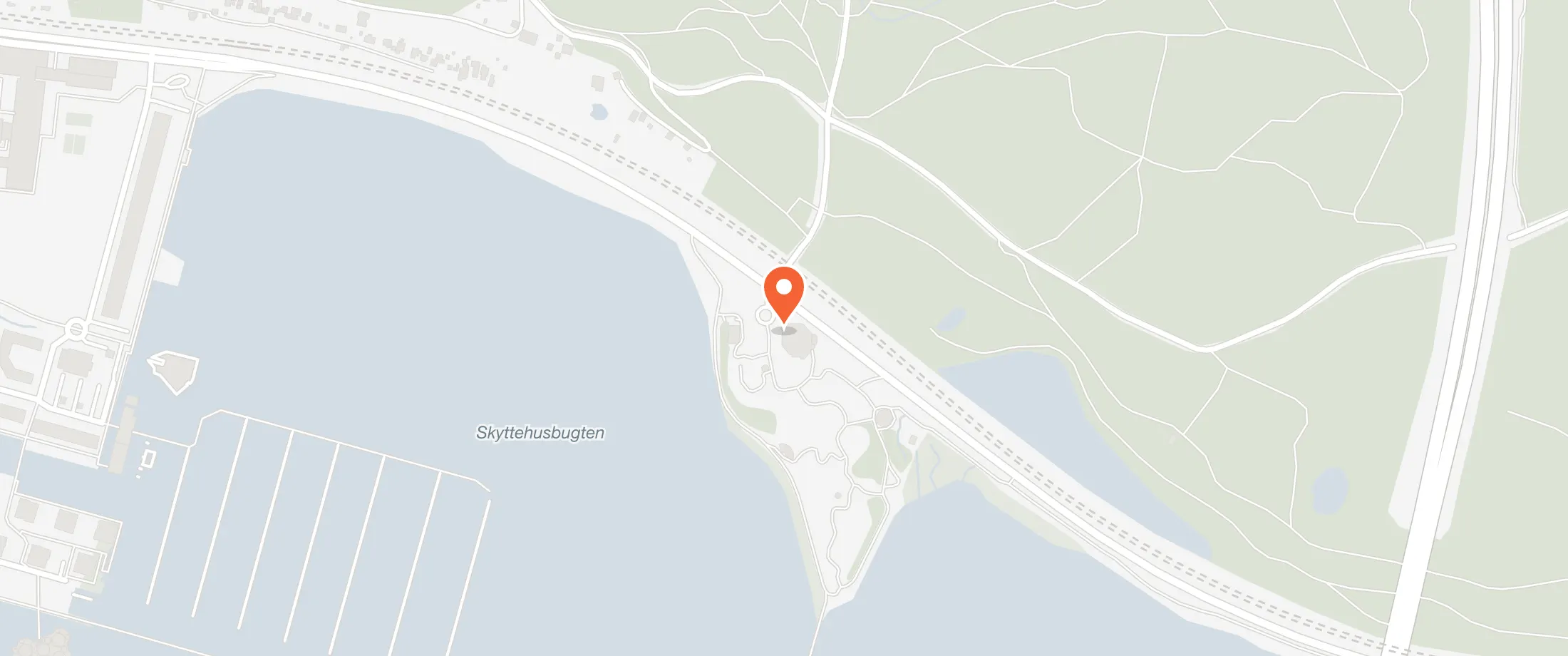 Kort over Skyttehuset, Tirsbæk Strandvej 2, 7100 Vejle