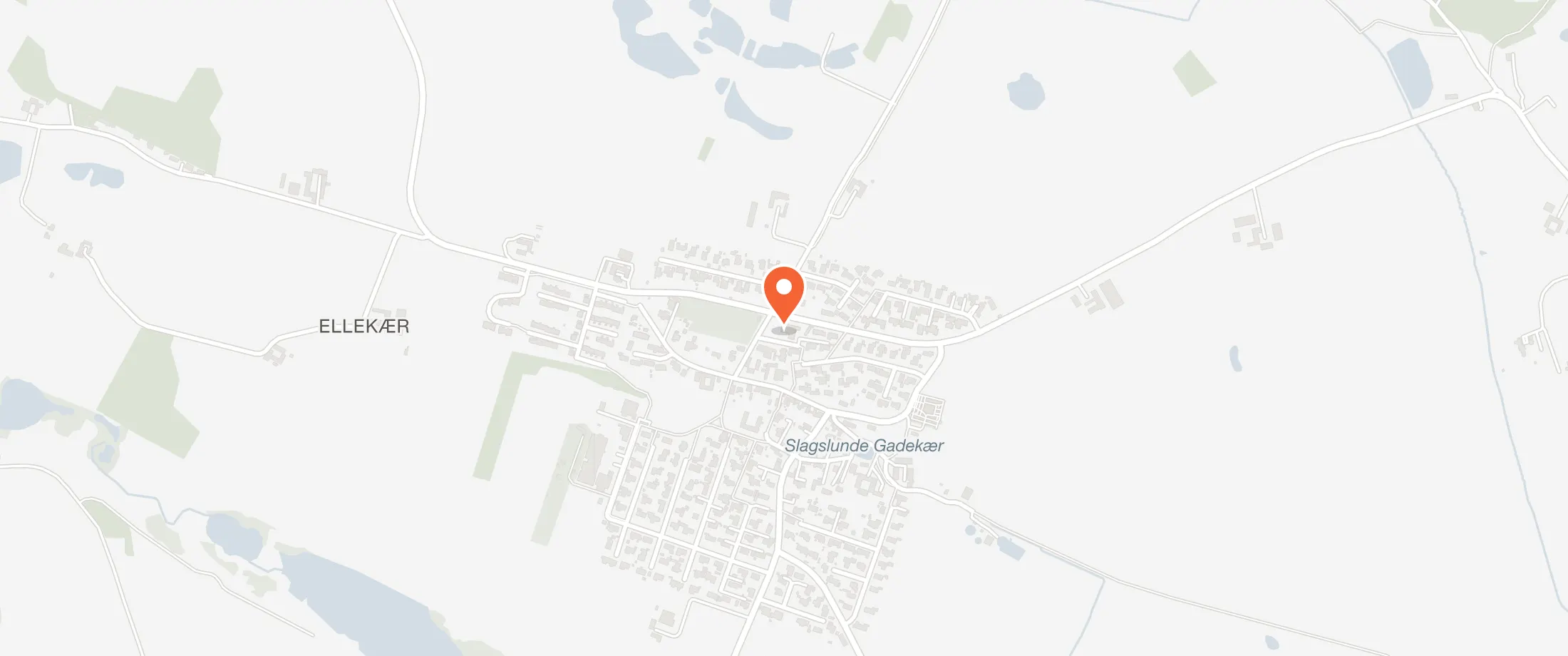 Kort over Slagslunde Forsamlingshus, Klokkekildevej 8, 3660 Slagslunde