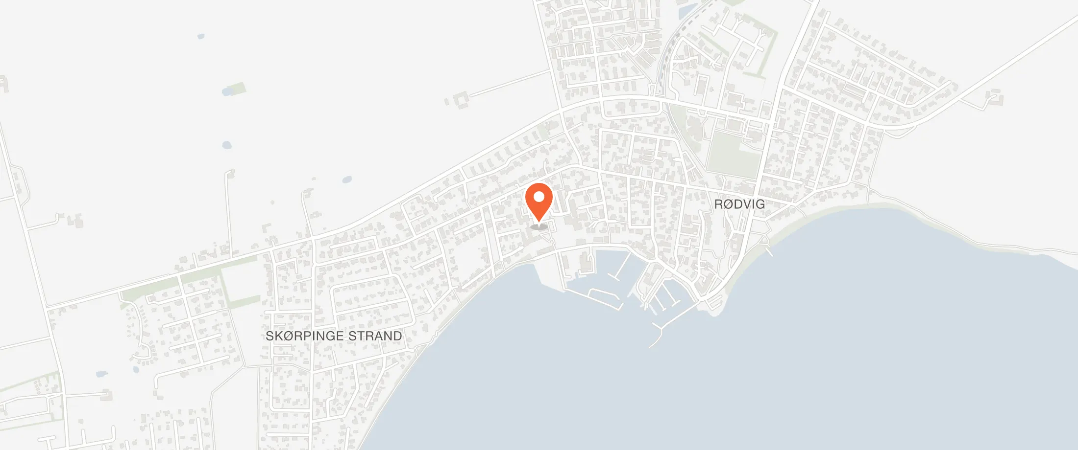 Kort over Strandhotel Klinten, Søndervej 8, 4673 Rødvig Stevns