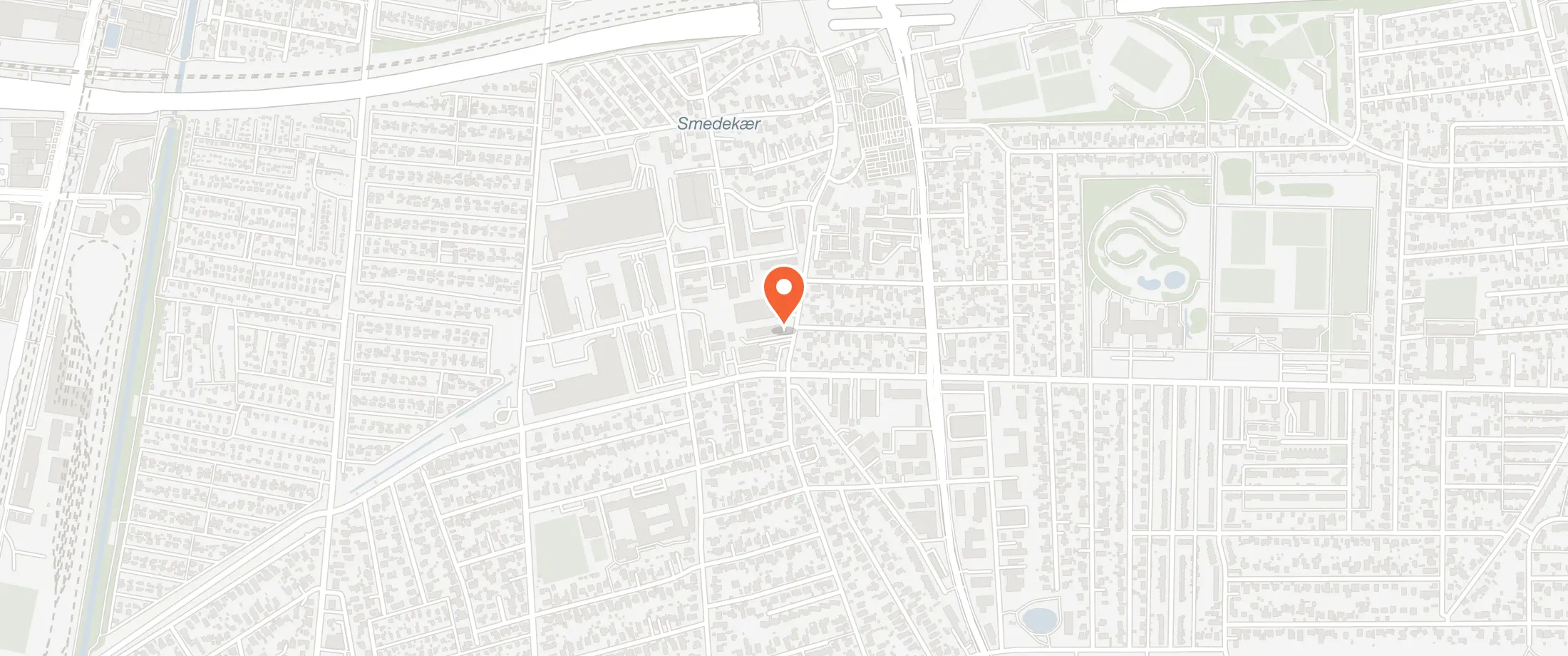 Kort over Tårnby Selskabslokaler, Præstefælledvej 18, 2770 Kastrup