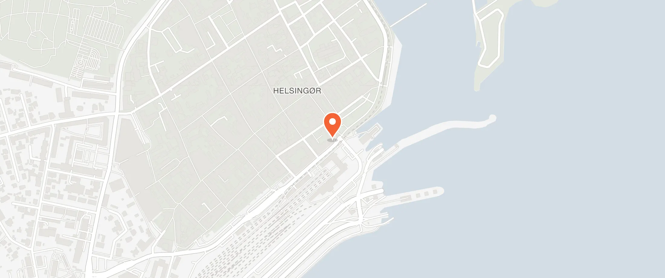 Kort over Toldkammeret, Havnepladsen 1, 3000 Helsingør