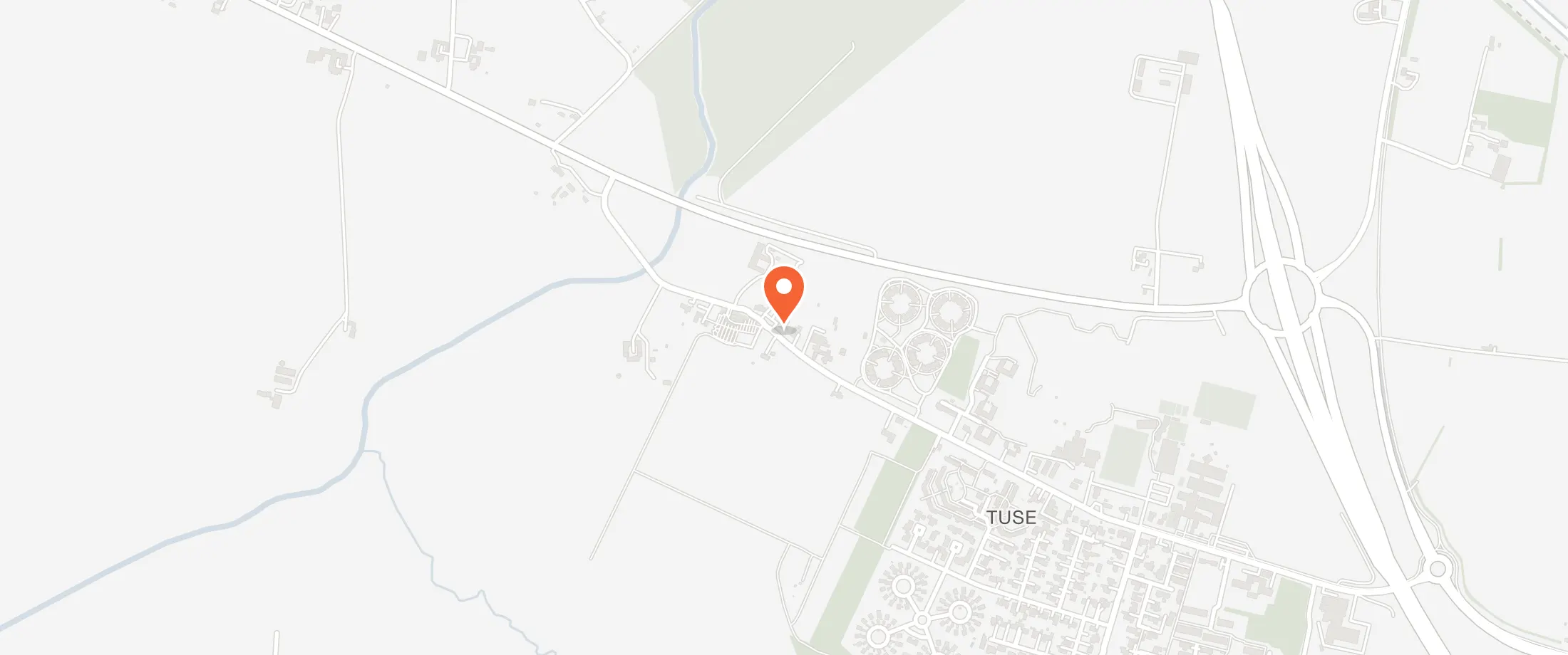 Kort over Tuse Forsamlingshus, Tuse Byvej 96, 4300 Holbæk