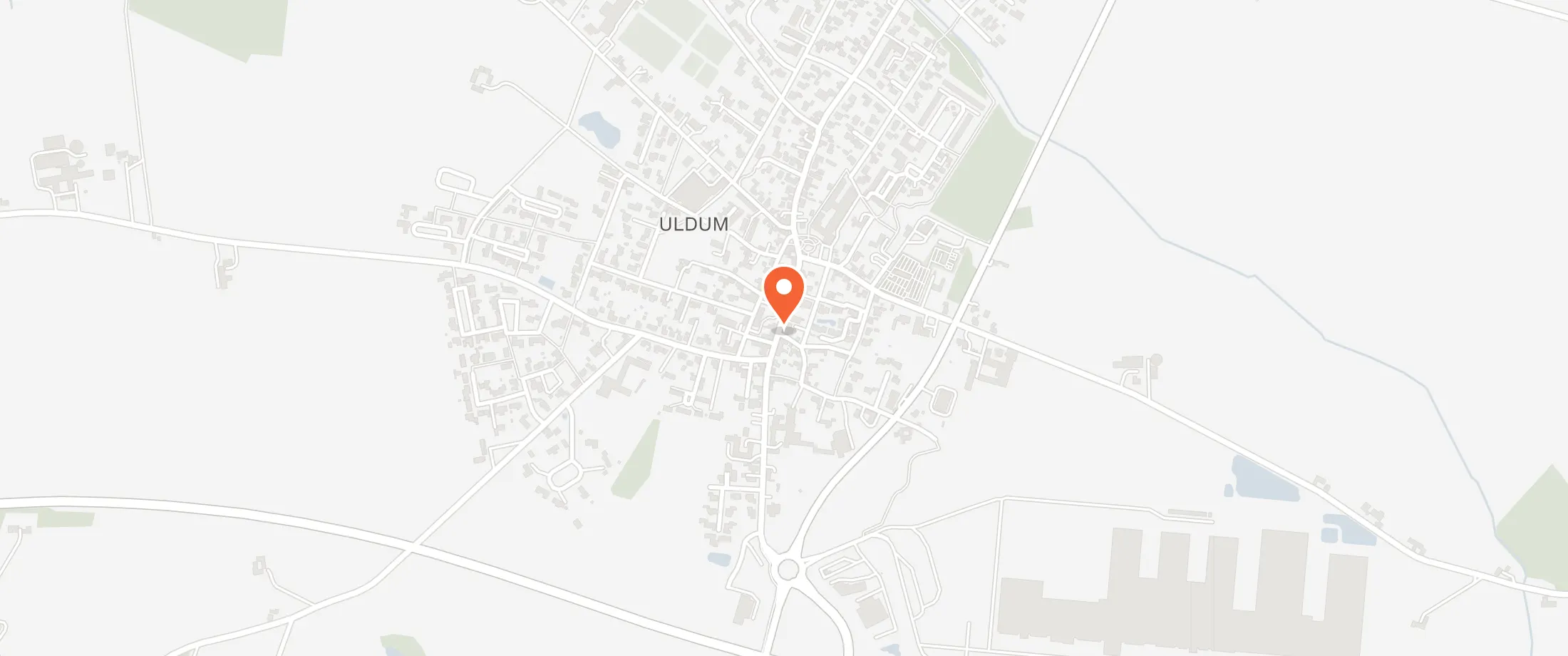 Kort over Uldum Kro, Søndergade 19, 7171 Uldum