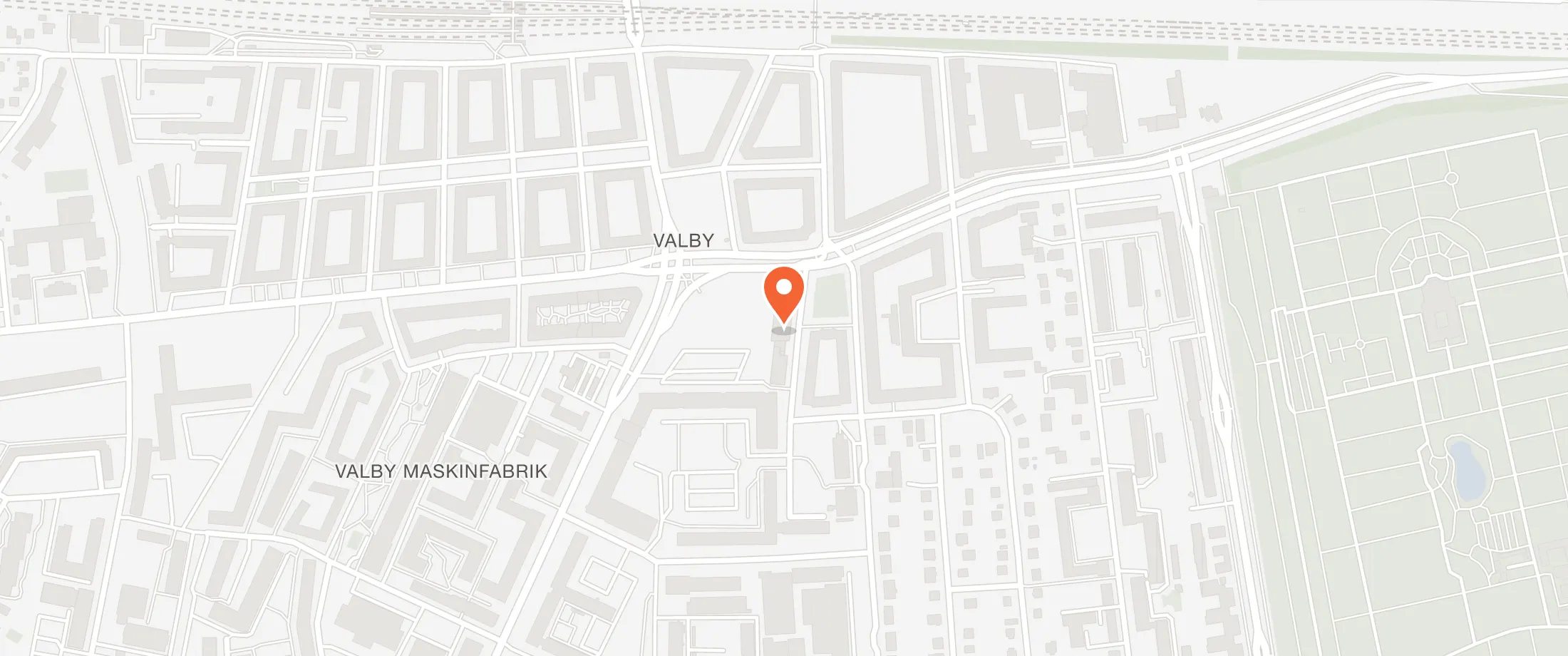 Kort over Valby Kulturhus, Valgårdsvej 4, 2500 Valby