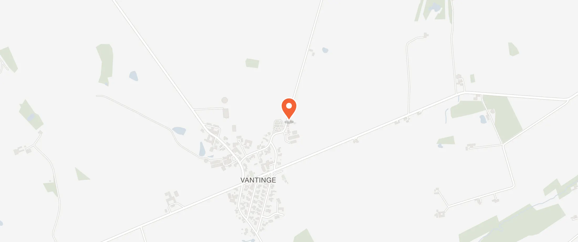 Kort over Vantinge Forsamlingshus, Ruevejen 15B, 5750 Vantinge