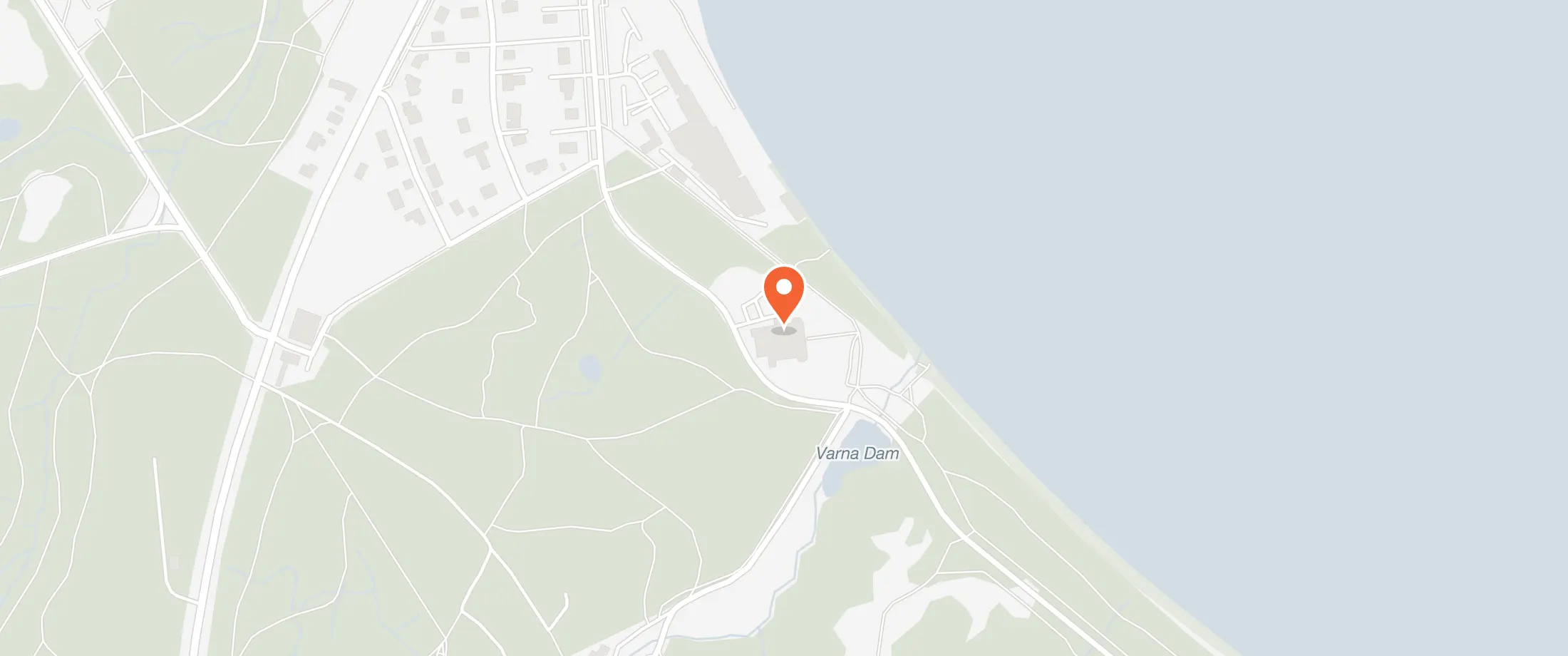 Kort over Varna Palæet, Ørneredevej 3, 8000 Aarhus