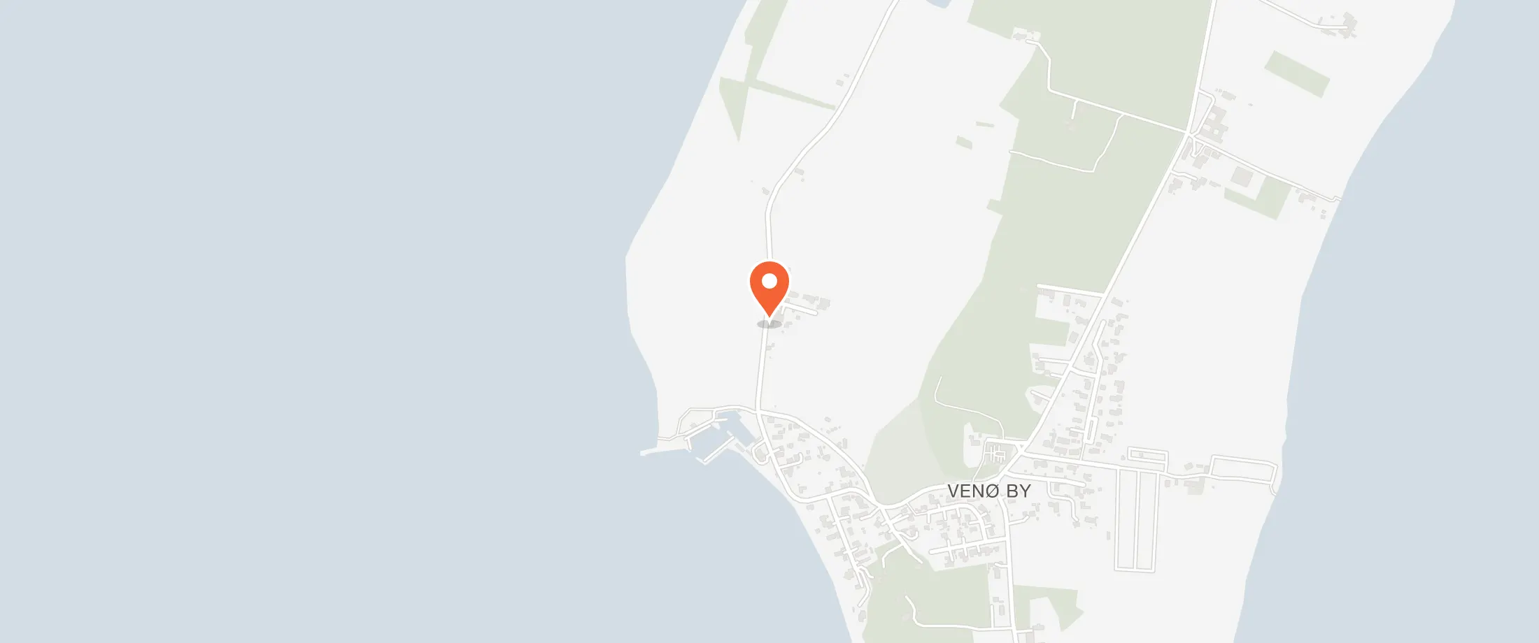 Kort over Venø Kro, Havstokken 22, 7600 Venø
