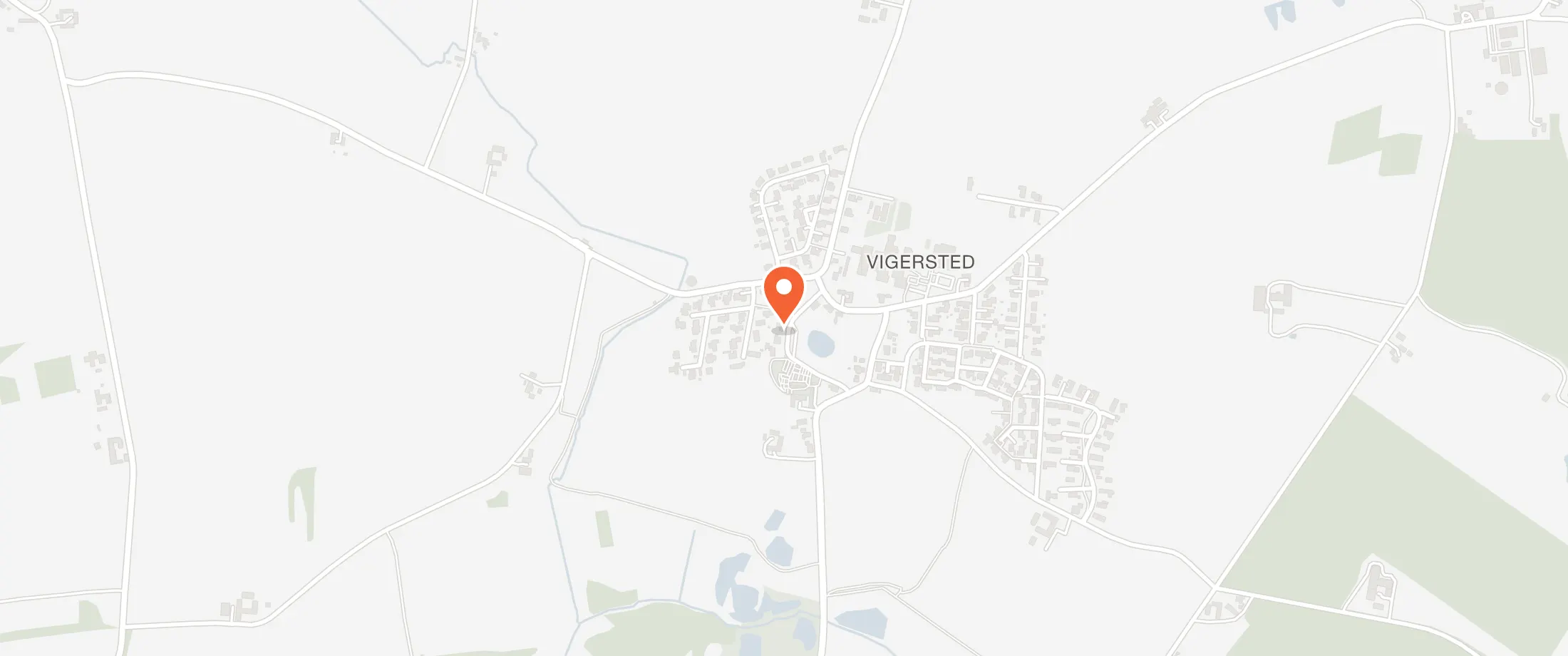 Kort over Vigersted Forsamlingshus, Vigersted Bygade 41, 4100 Vigersted