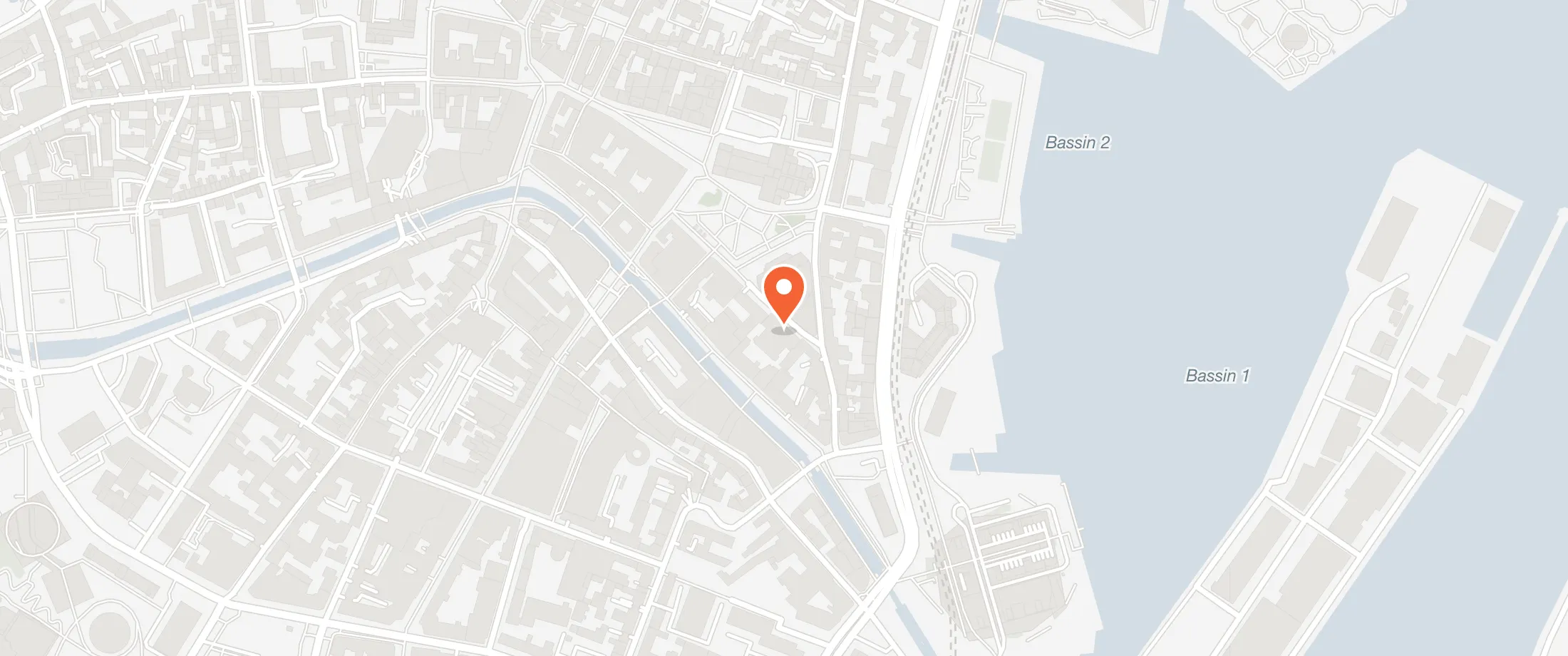 Kort over Villa Post, Kannikegade 16, 8000 Aarhus