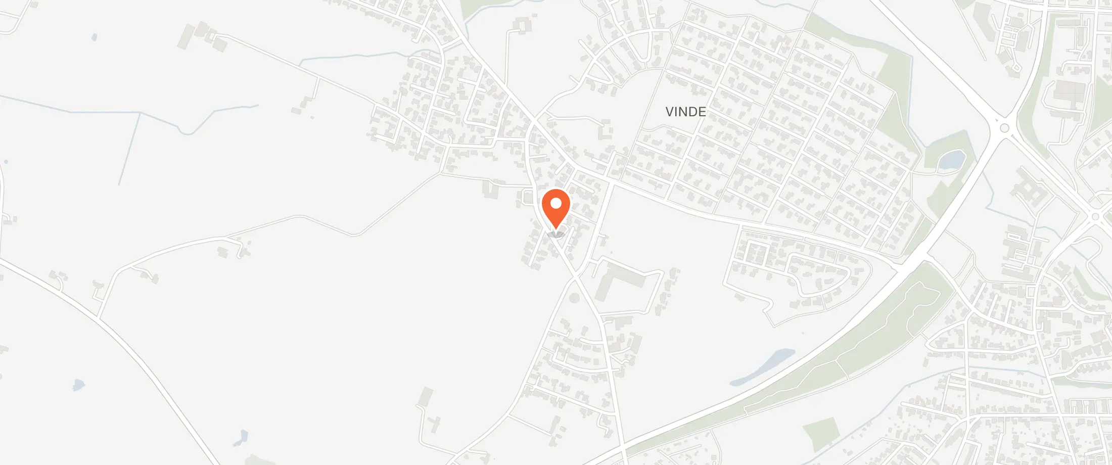 Kort over Vinde Forsamlingshus, Vindevej 102, 7800 Vinde, Skive