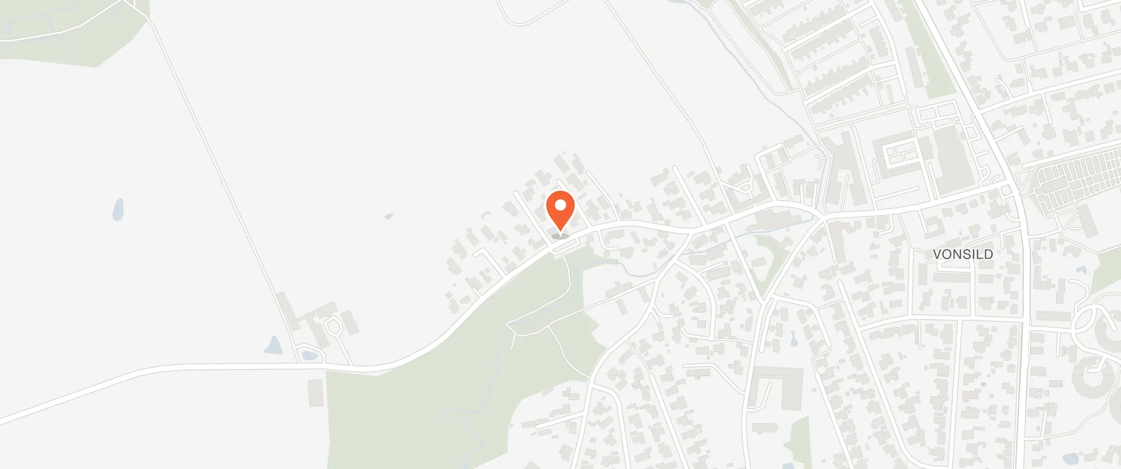 Kort over Vonsild Forsamlingshus, Hjarupvej 40, 6000 Kolding