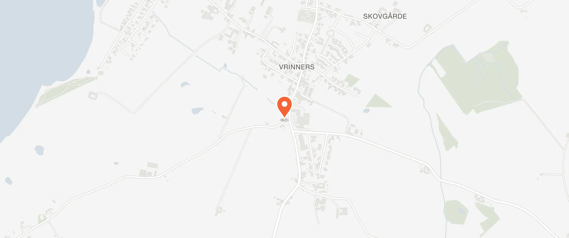 Kort over Vrinners Beboerhus, Rolsøgårdvej 2, 8420 Vrinners